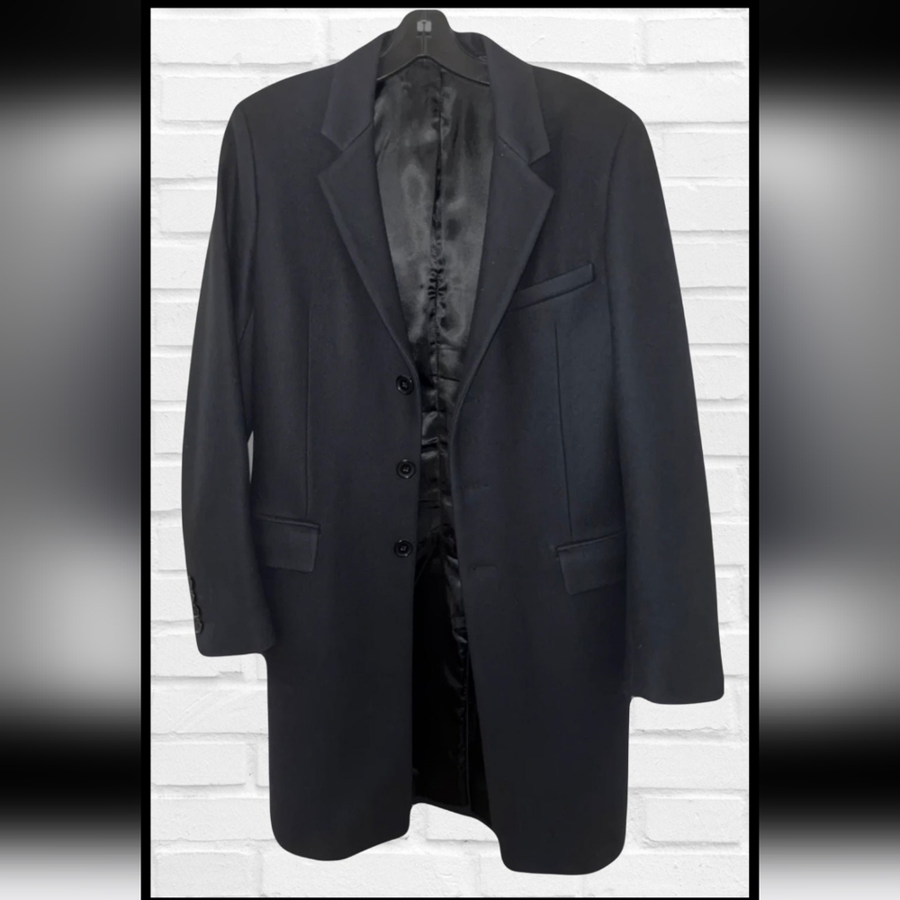 Sandro Men's Wool Coat Black Small